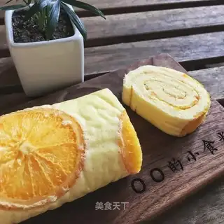 Orange cake roll