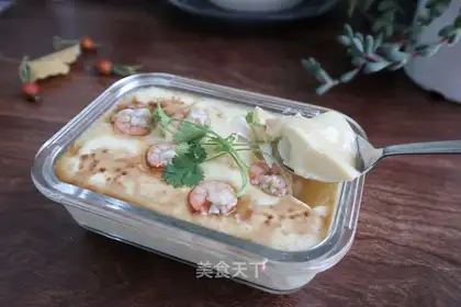 Shrimp sprouts and eggs