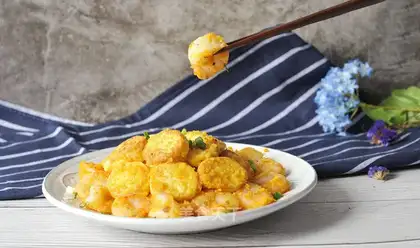♪ Gold-shrimp In Okja tofu ♪
