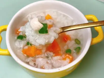 Carrot makes porridge