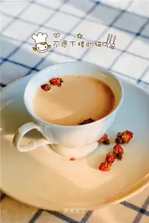 Rose milk tea