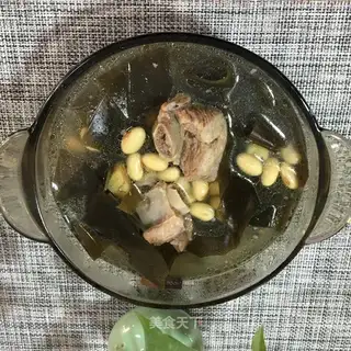 Sea bean steak soup