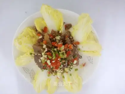 Beef fan cabbage