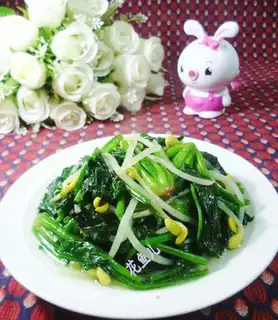 Sprouts and spinach