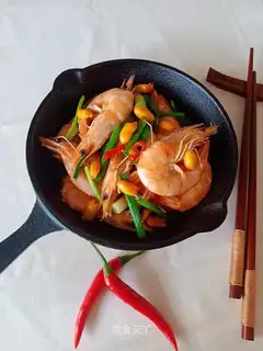 Quick home with shrimp