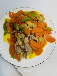 Carrot and skinny meat