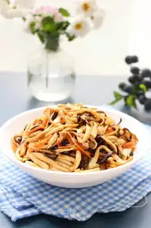 Fish apricot mushroom