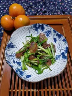 Onion fried sausage