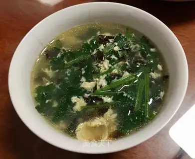Black-mule fragrance egg soup