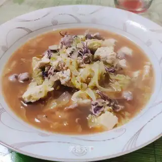 Bean curd soup