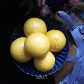 Handmade pumpkin buns
