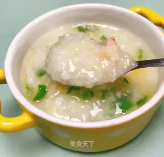 Autumn shrimp congee