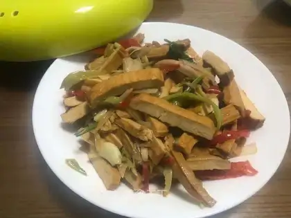 Cream pepper fried tofu