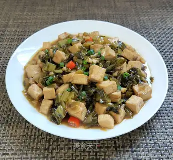 Sour sauce and tofu