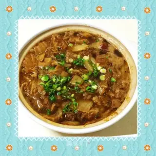 Soup of the cabbage and lamb