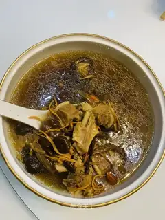 Twin mushroom weed chicken soup