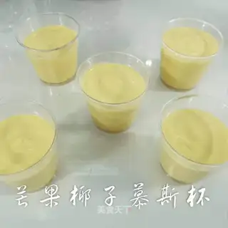 Mango coconut mousse
