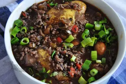 Fragrant roasted chicken leg stew