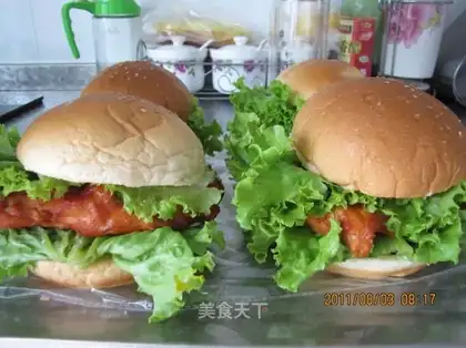 New Orleans Roast Chicken Leg Burger