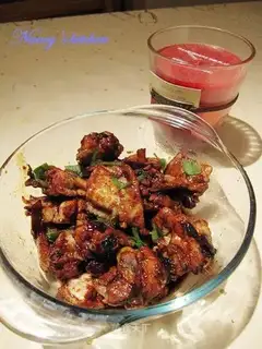 Three cups of chicken wings