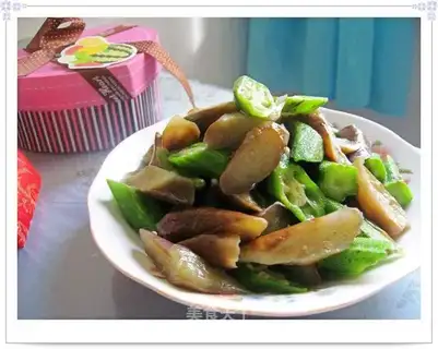 okra eggplant