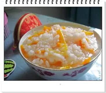 carrot rice porridge