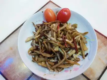 stir-fried sour lentils with pepper