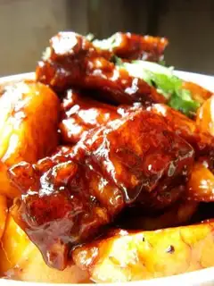 Sweet and sour yam steak