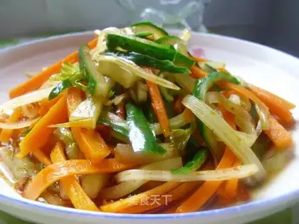 Three shredded salad