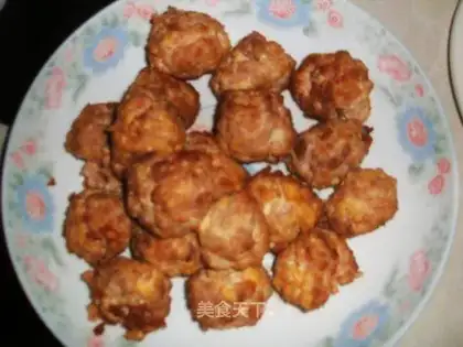 Crispy tofu meatballs