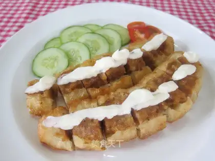 salad fried dough stick