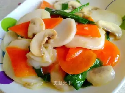 stir-fried vegetable rice cake