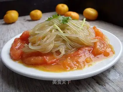 stir-fried vermicelli with tomatoes