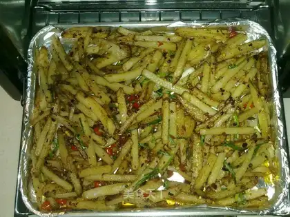 Baked potato chips