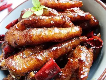 Tiger skin chicken feet