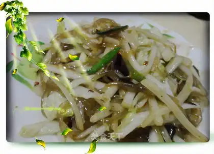 Chinese cabbage fried noodles