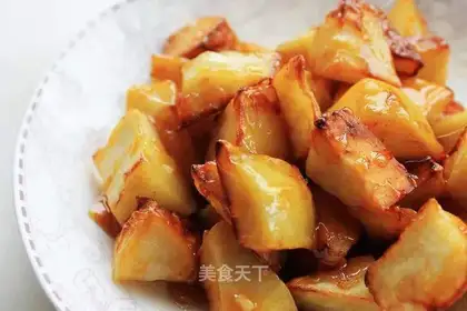 Pulled sweet potatoes