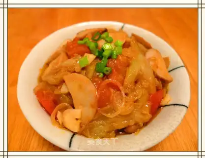 Roasted eggplant with apricot mushroom