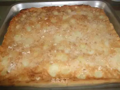 Oatmeal diced sugar pancake