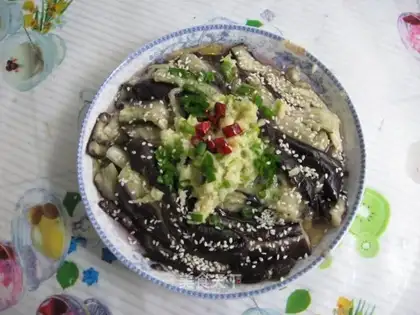 Garlic eggplant
