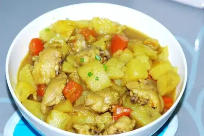 Curried potato chicken nuggets