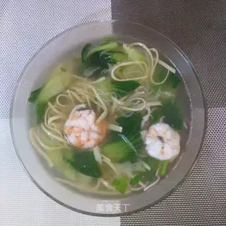 Shrimp oily fan soup