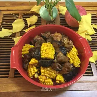 Frozen corn and chicken legs