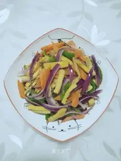 Onion fried beans