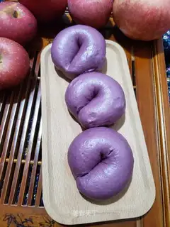 Purple donut buns