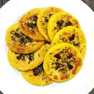 Red potato rice cake