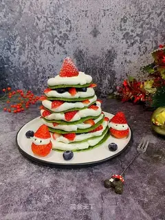 Christmas muffin cake
