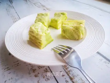 Spinach zebra yogurt cake