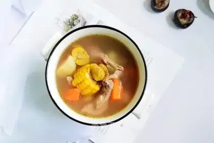 Chestnut horse hoof chicken soup
