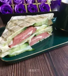 Cheese ham sandwich